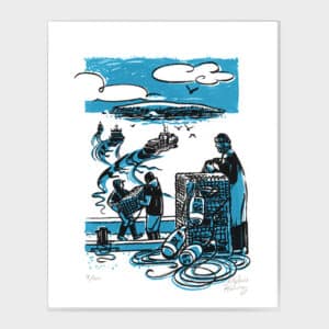 Affiche - Départ de la pêche au homard